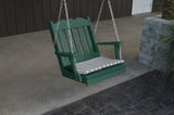 A&L Furniture Royal English Garden Poly/Recycled Plastic Chair Swing 932 - Magnolia Porch Swings
 - 12