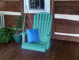 A&L Furniture Adirondack Chair Swing -- Poly/Recycled Plastic - Magnolia Porch Swings
 - 2