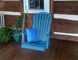 A&L Furniture Adirondack Chair Swing -- Poly/Recycled Plastic - Magnolia Porch Swings
 - 4