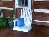 A&L Furniture Adirondack Chair Swing -- Poly/Recycled Plastic - Magnolia Porch Swings
 - 1