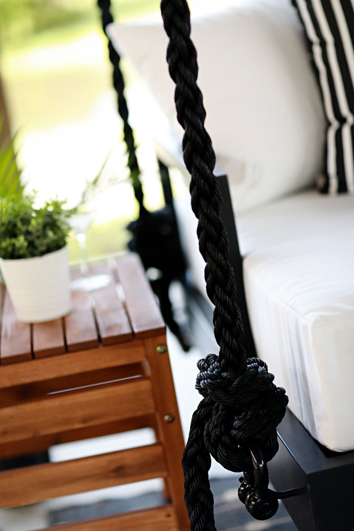 Khloe Bed Swing + Cushion Combo Set