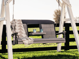 LuxCraft Classic Poly Porch Swing  with Flip Console - 5 Foot