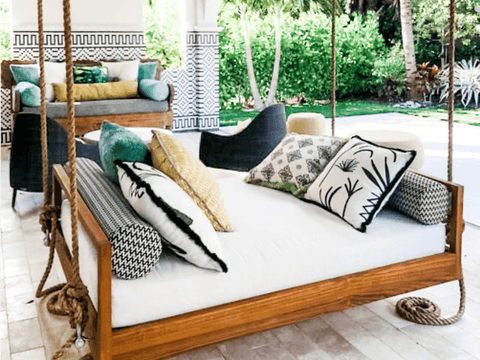 Outdoor Cushion Set for Swing Bed -- Multiple Sizes Available