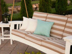 Mission-Style Deep Seating Cypress Porch Swing with Cushions