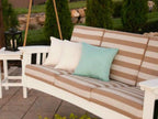 Mission Style Deep Seating Poly Sofa Swing with Cushions