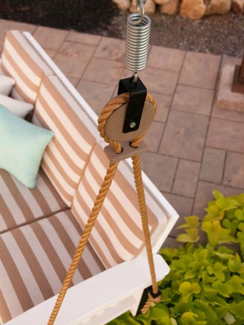 Mission Sofa Style Rope Swing by Hershyway - Magnolia Porch Swings
 - 4