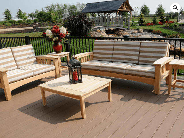 Mission Style Sofa Set - 5 Piece