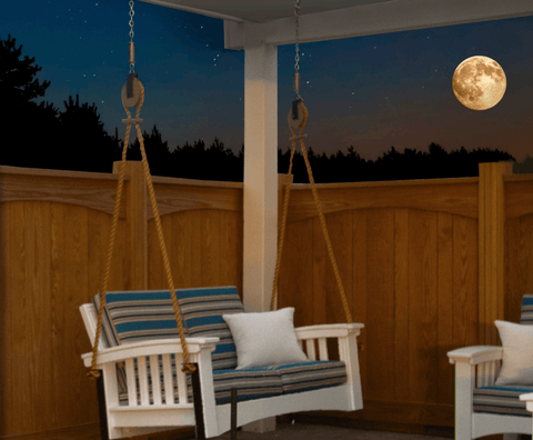 Deep seat store porch swing