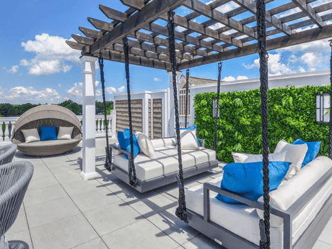 Khloe kardashian online porch swing