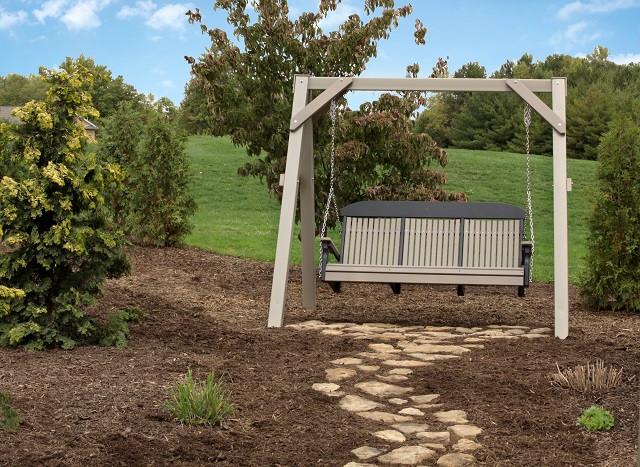 Lux Craft A-Frame Vinyl Swing Stand - Magnolia Porch Swings
 - 2
