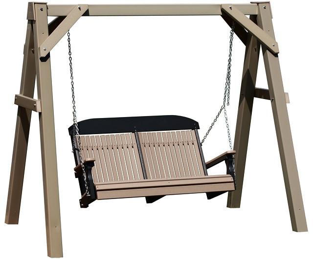 A-Frame Vinyl Swing Stand by LuxCraft – Magnolia Porch Swings