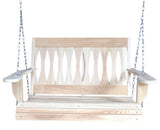 LA Cypress 3 Foot Diamond Back Porch Swing